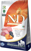 Сухой корм для собак Farmina N&D Grain Free Pumpkin Lamb/Blueberry Adult Giant & Maxi (12кг) - 
