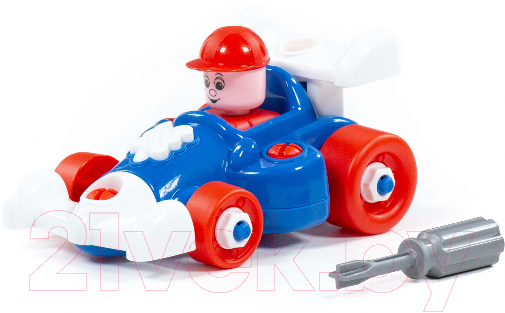 Игрушка-конструктор Полесье Транспорт Автомобиль гоночный / 77127 (22эл)