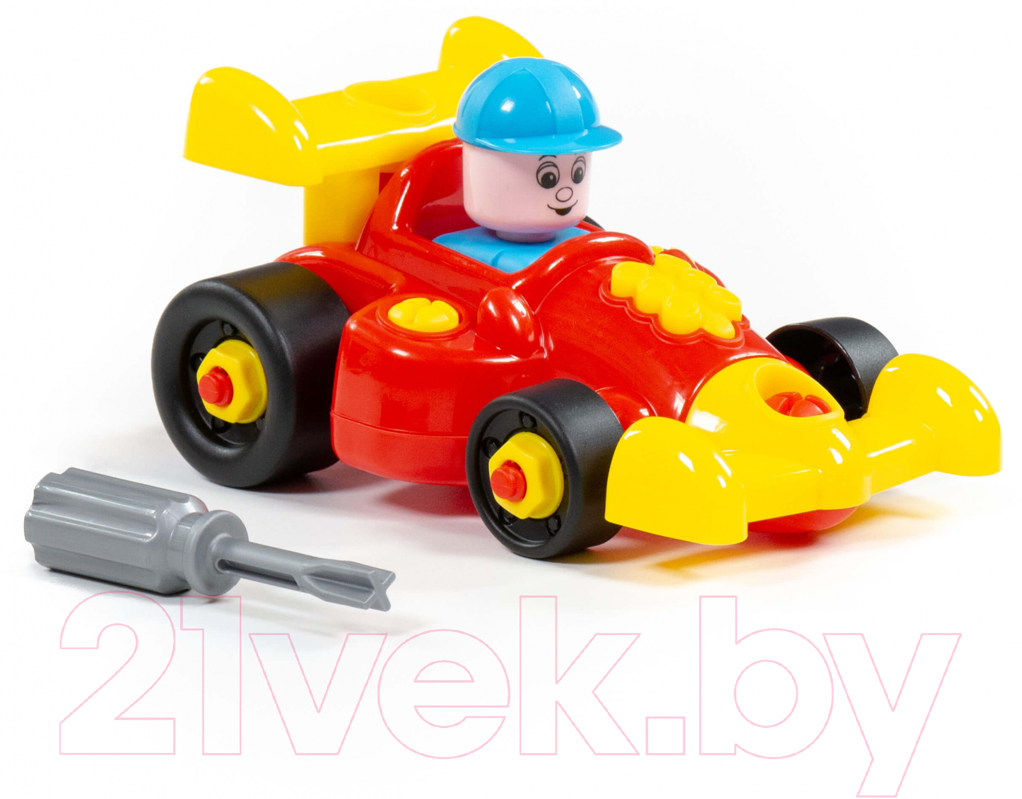 Игрушка-конструктор Полесье Транспорт Автомобиль гоночный / 77127 (22эл) — фото 8