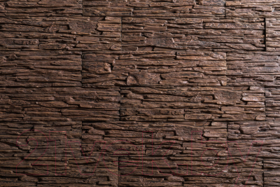 Декоративный камень бетонный РуБелЭко Сланец СЛ-004 (темно-коричневый)