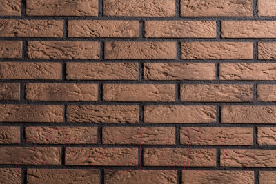 Декоративный камень бетонный РуБелЭко Кирпич Римский КР-011 (коричневый с тонировкой)