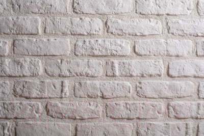 Декоративный камень бетонный РуБелЭко Кирпич Средневековый КС-001 (белый)