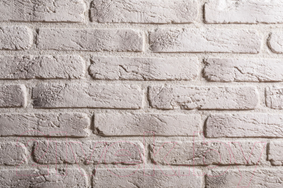 Декоративный камень бетонный РуБелЭко Древний кирпич ДК-002 (белый с тонировкой)