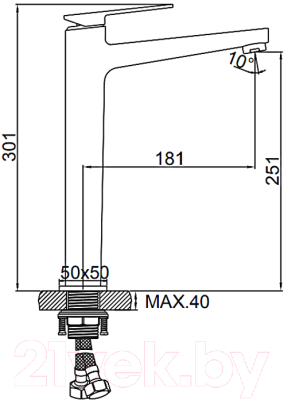 Смеситель Ledeme L1178U (графит)