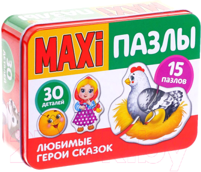 Набор пазлов Puzzle Time Любимые герои сказок Макси-пазлы / 5800954 (29эл)