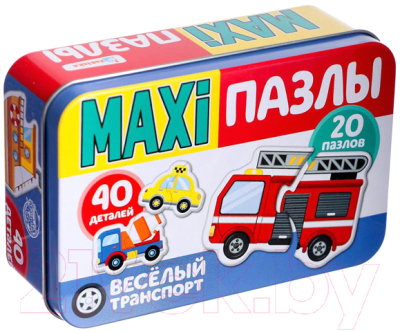 Набор пазлов Puzzle Time Веселый транспорт Макси-пазлы / 4868652 (29эл)