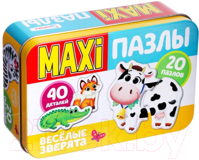 

Набор пазлов Puzzle Time, Весёлые зверята Макси-пазлы / 4868651