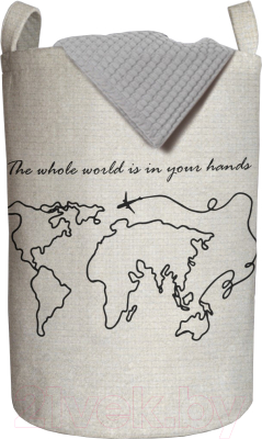 

Корзина для белья JoyArty, Целый мир в твоих руках / gaba_10092R_L