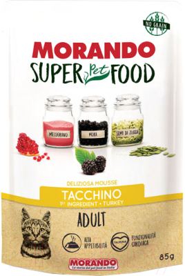 

Корм для кошек Morando, Super Pet Food Adult Turkey