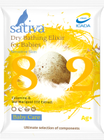 Средство для купания Sativa Baby Care сухой эликсир с чередой и каламином №802 (15г) - 