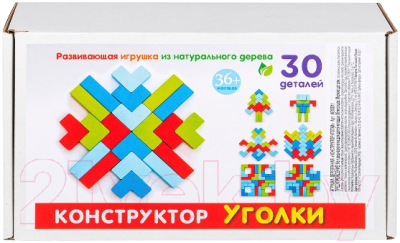 

Развивающая игрушка Pinocchio, Конструктор Уголки / WOOD11