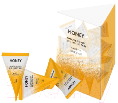 

Набор масок для лица J:ON, Honey Smooth Velvety and Healthy Skin Wash Off Mask Pack