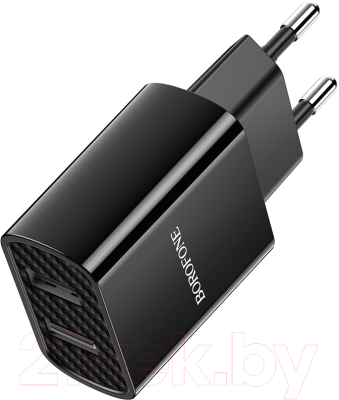 Зарядное устройство сетевое Borofone BA53A + кабель AM-microBM / 6931474739179 (черный)
