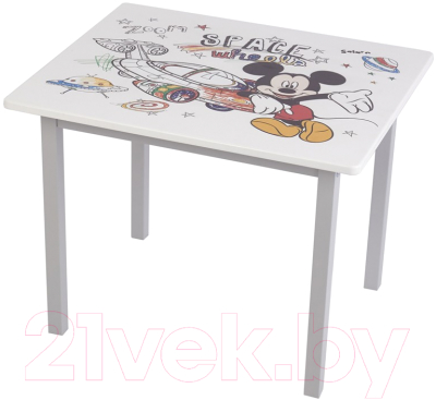 Комплект мебели с детским столом Polini Kids Disney Baby 105 S Микки Маус / 0003100 (белый/серый)