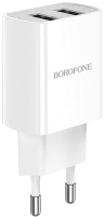 Зарядное устройство сетевое Borofone BA53A / 6931474739148 (белый) - 