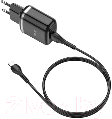 Зарядное устройство сетевое Hoco N3 + кабель AM-Type-C / 6931474729385 (черный)
