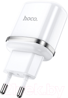Зарядное устройство сетевое Hoco N4 + кабель AM-microBM / 6931474731043 (белый)
