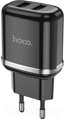 Зарядное устройство сетевое Hoco N4 / 6931474730992 (черный)