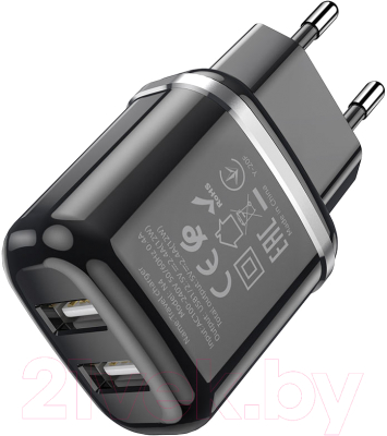 Зарядное устройство сетевое Hoco N4 / 6931474730992 (черный)