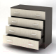 Миниатюра изображения товара Комод Стендмебель Бася КМ-554-М 4 ящика (дуб белфорт/венге)