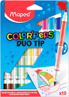 

Фломастеры Maped, Duo Tip Color Peps / 849010
