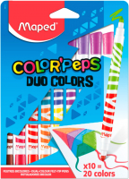 Фломастеры Maped Duo Color Peps / 847010 (10шт) - 