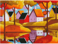 

Набор алмазной вышивки LaKarti, Осень в деревне / 34VD118