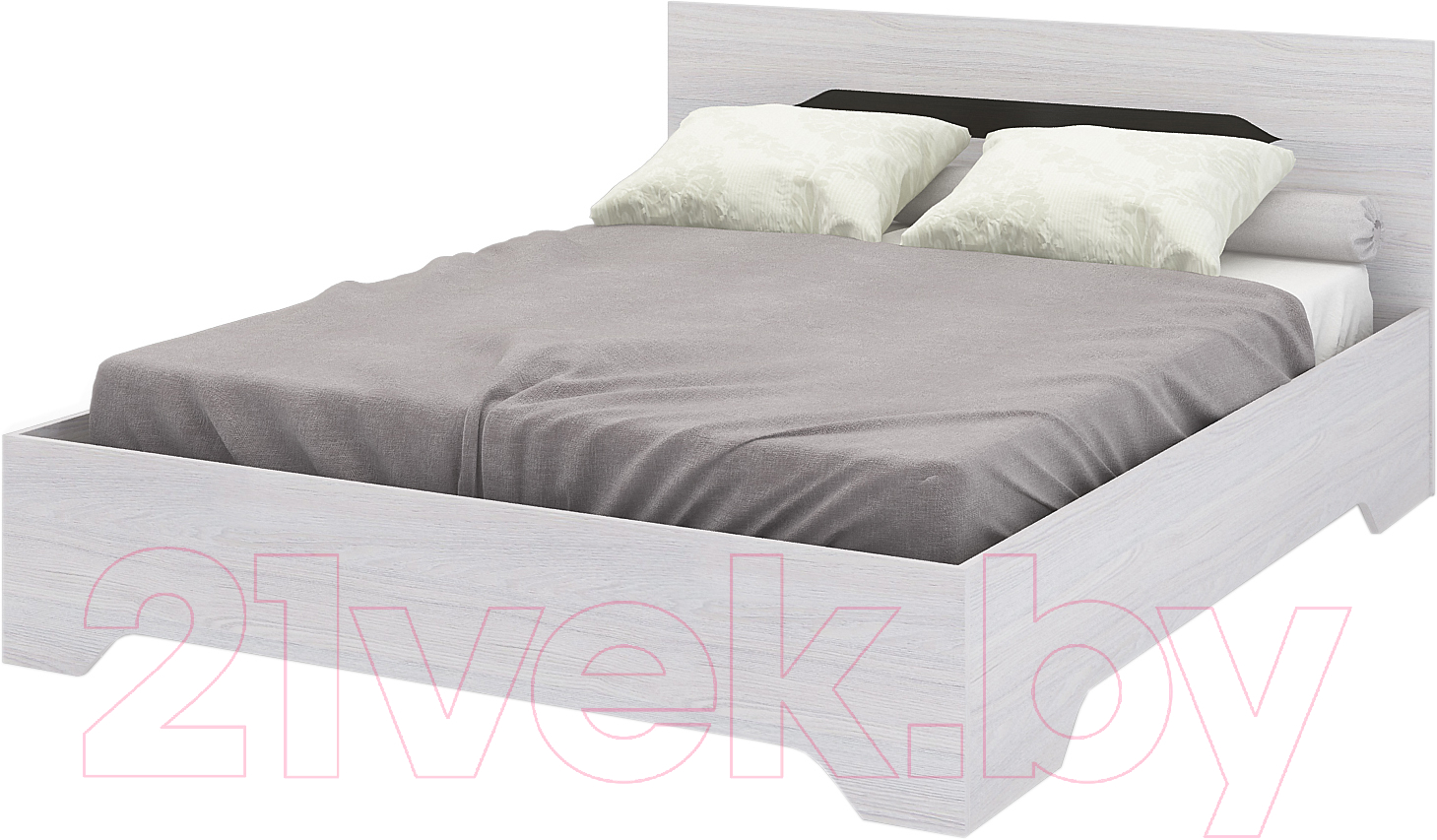 Полуторная кровать Стендмебель Валенсия КР-011 140x200 (ясень анкор)