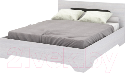 Двуспальная кровать Стендмебель Валенсия КР-012 160x200 (ясень анкор)