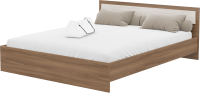 Двуспальная кровать Стендмебель Гармония КР-601 160 (ясень шимо светлый/ясень шимо темный) - 