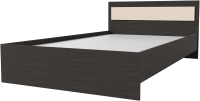 Полуторная кровать Стендмебель Гармония КР-602 140 (дуб белфорт/венге) - 