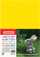 Набор цветного картона Пифагор 128011 (12л) - 