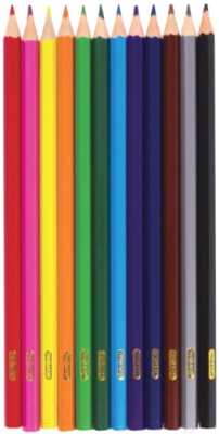 Набор цветных карандашей Пифагор Жираф / 181250 (12шт)
