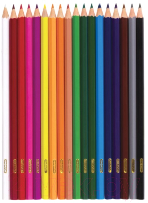 Набор цветных карандашей Пифагор Жираф / 181251 (18шт)