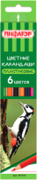 Набор цветных карандашей Пифагор Лесные Жители/ 181333 (6шт) - 