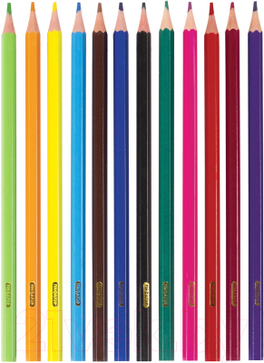 Изображение товара Набор цветных карандашей Пифагор Замок / 181339 (12шт)