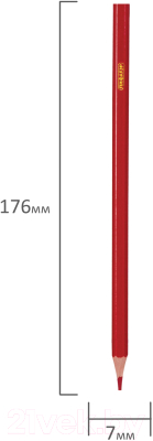 Изображение товара Набор цветных карандашей Пифагор Замок / 181339 (12шт)