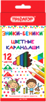 Набор цветных карандашей Пифагор Эники-Беники / 181346 (12шт) - 