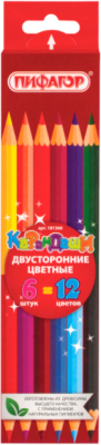 

Набор цветных карандашей Пифагор, Ассорти, Бабочки / 181350