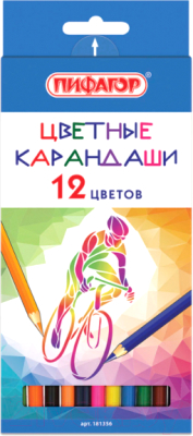 

Набор цветных карандашей Пифагор, Ассорти, Быстрее! Выше! Сильнее!/ 181356