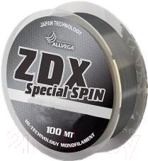 Леска монофильная Allvega ZDX Special Spin 0.22мм 100м / ZDX10022 (светло-серый)