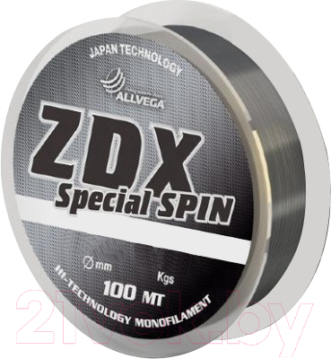 Леска монофильная Allvega ZDX Special Spin 0.30мм 100м / ZDX10030 (светло-серый)