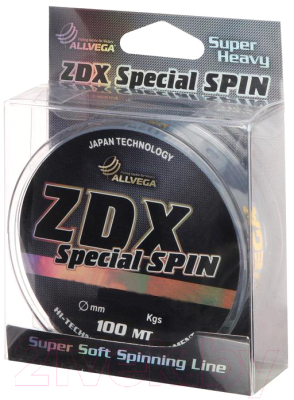 Леска монофильная Allvega ZDX Special Spin 0.35мм 100м / ZDX10035 (светло-серый)