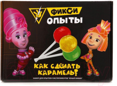 

Набор для опытов Инновации для детей, Юный Химик Фикси опыты. Как сделать карамель / 860