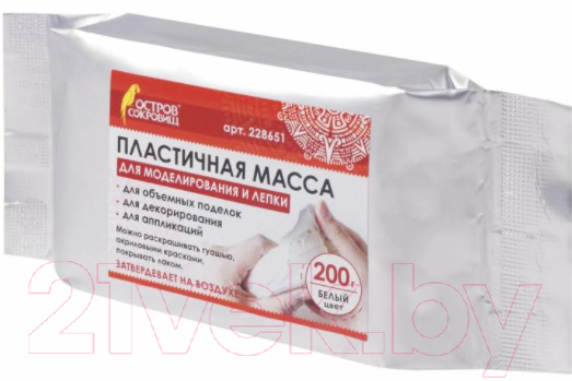 Полимерная глина Остров Сокровищ 228651 (белый)