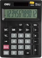 Калькулятор Deli E1519A (черный) - 