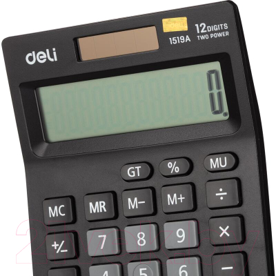 Калькулятор Deli E1519A (черный)