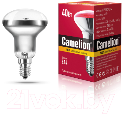 Лампа Camelion 40-R50-E14 / 8977