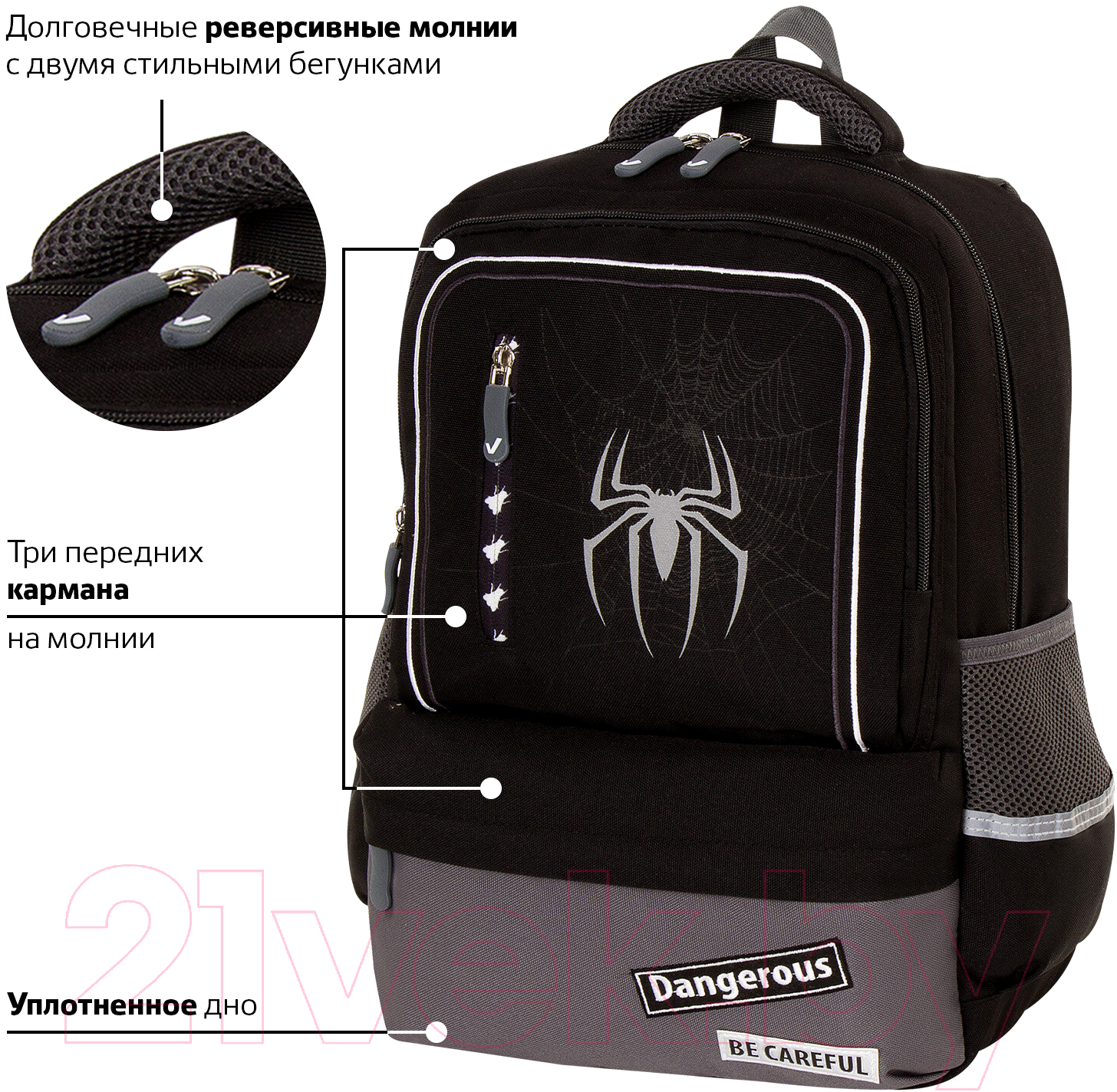 Школьный рюкзак Brauberg Spider / 229978