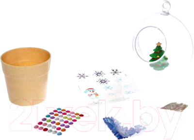 Изображение товара Набор для опытов Эврики Новогодний флорариум / 6243781
